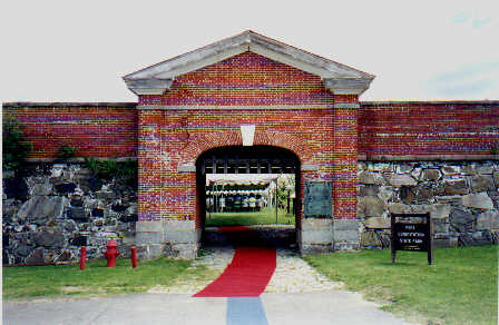 View of entrance to Fort Constitution.